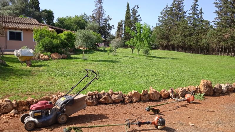 Reinigung des Bauernhofs.