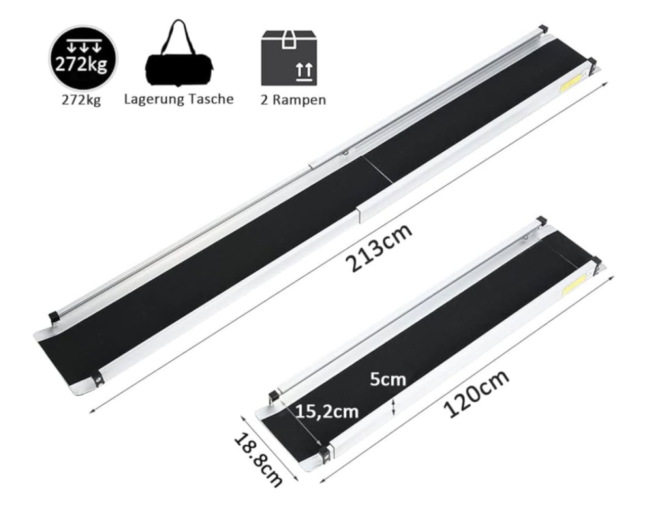 Rollstuhl/ Fahrradrampe Neu
