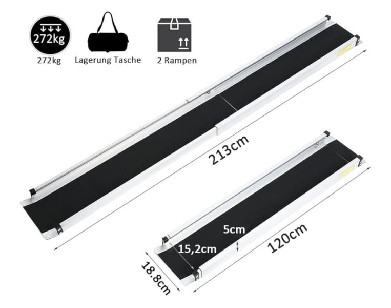 Rollstuhl/ Fahrradrampe Neu