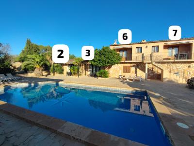 Temporada: 6 apartamentos rurales con piscina comunitaria en Sa Sorda - cerca de Campos-- AP 43 T