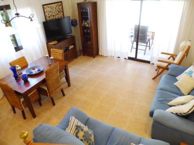 Saison: Ebenerdiges Chalet mit Garten in Sa Rapita-- CH 90 T