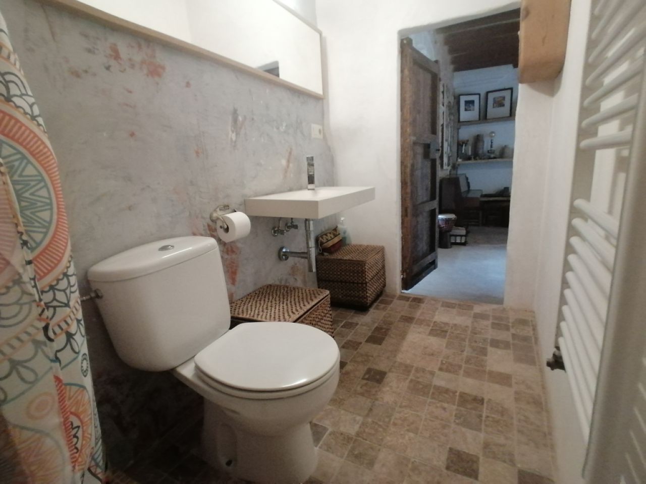 Saison: Parterreapartment mit Ölzentralheizung, Terrasse auf dem Lande bei Cas Concos-- AP 62 T