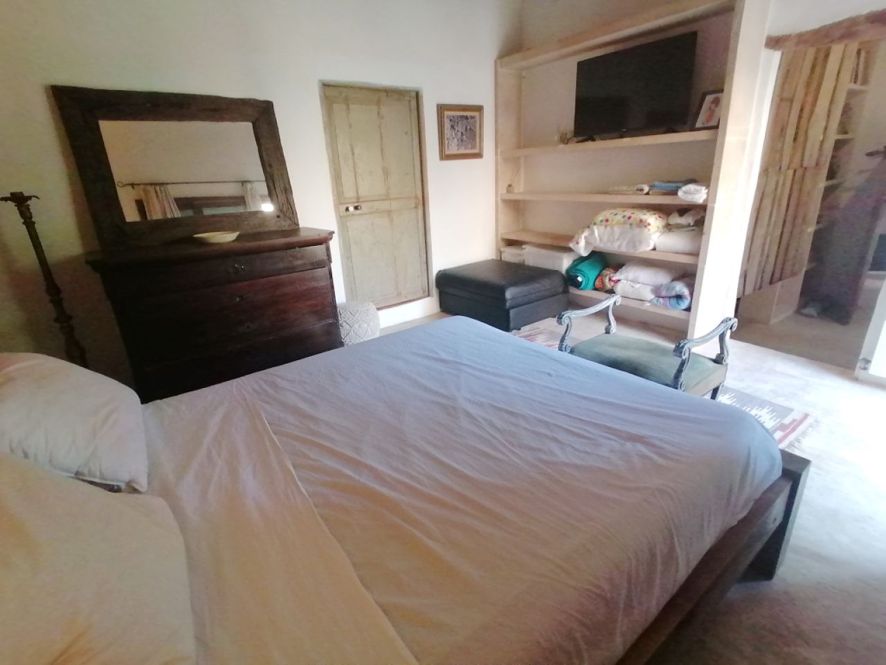 Saison: Parterreapartment mit Ölzentralheizung, Terrasse auf dem Lande bei Cas Concos-- AP 62 T