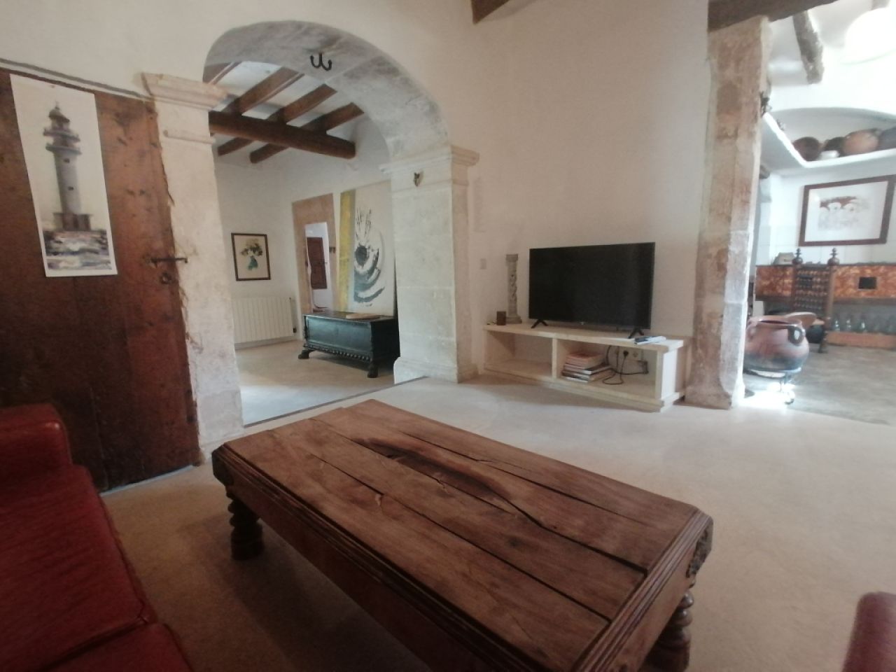 Saison: Parterreapartment mit Ölzentralheizung, Terrasse auf dem Lande bei Cas Concos-- AP 62 T