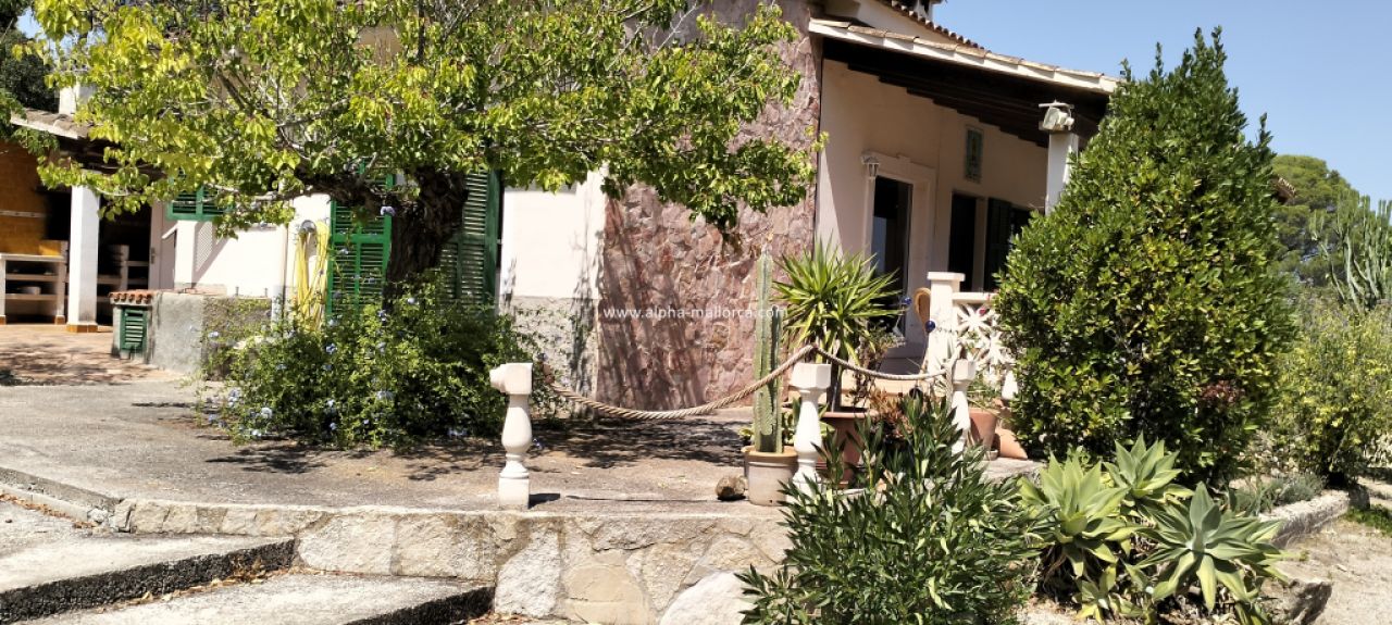 SANT JOAN (CENTRE OF THE ISLAND): Charming finca with pool, private well, guest apartment and 82 m2 shed