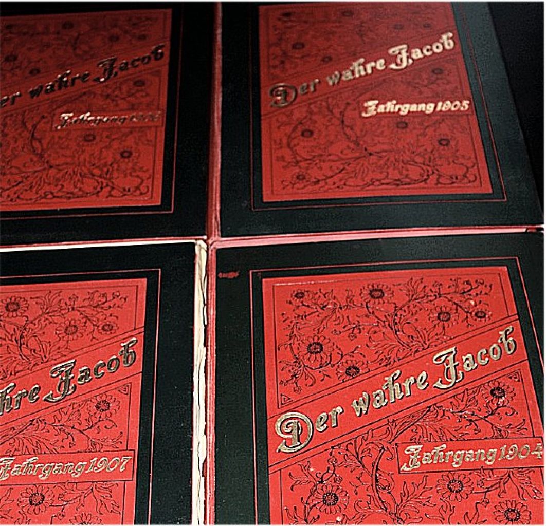 Satire Wochen-Zeitschrift "Der wahre Jacob" in gebundenen Jahresausgaben 1904 - 1907