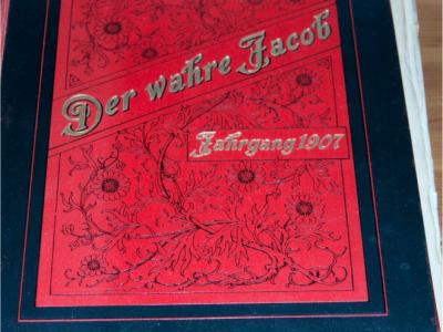Satire Wochen-Zeitschrift "Der wahre Jacob" in gebundenen Jahresausgaben 1904 - 1907