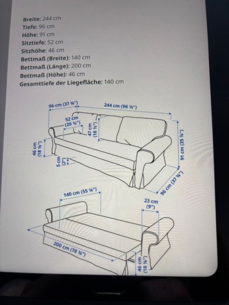 Schlafcouch neuwertig