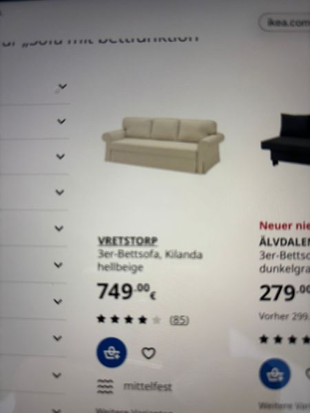 Schlafcouch neuwertig