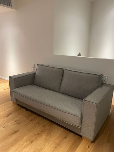 ️ Sofa bed Marco – Pòrtic Mobles, Mallorca | 205x102 cm | Light grey
