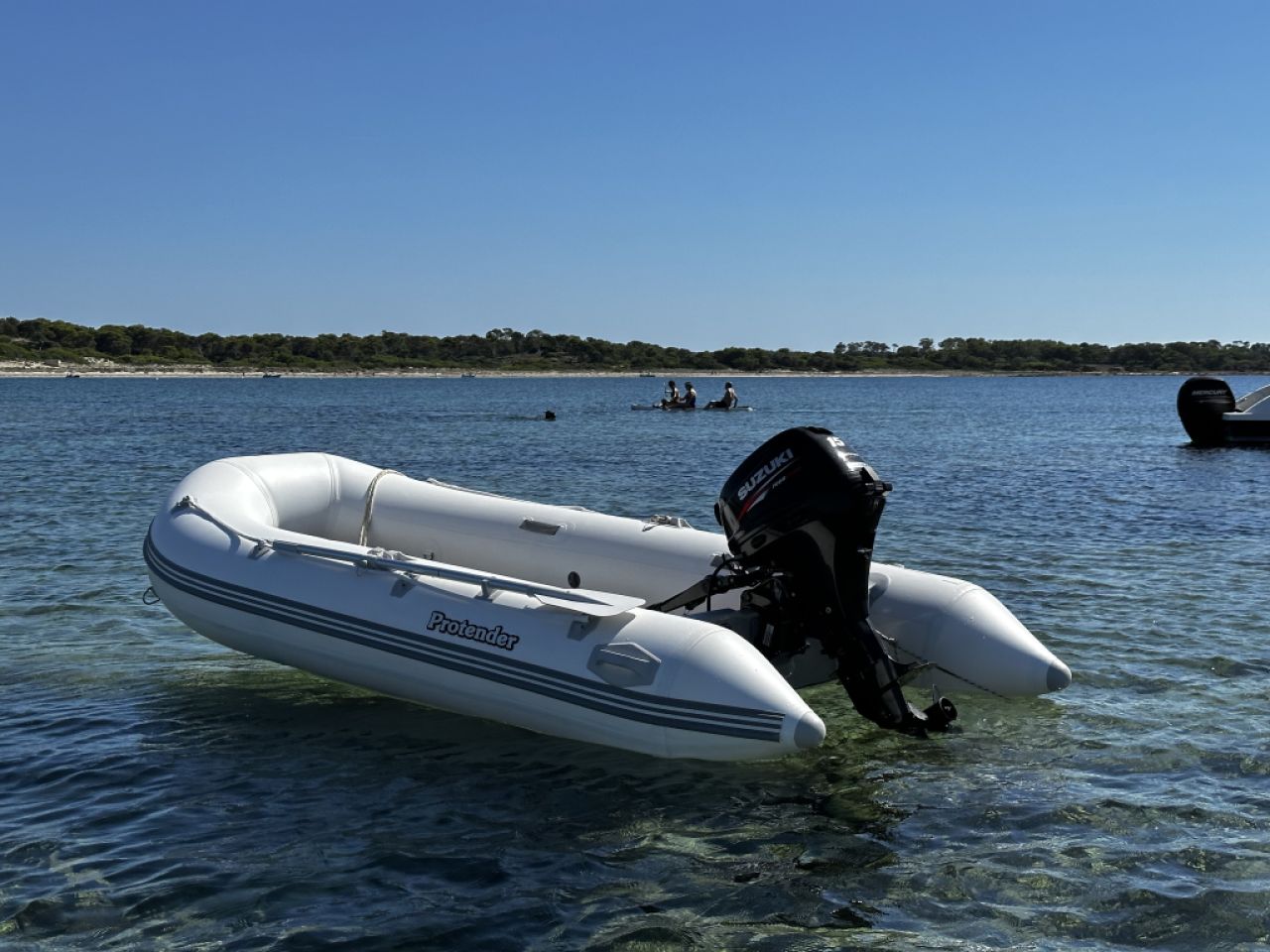 Inflatable boat Protender 3.20 with outboard engine 15 hp