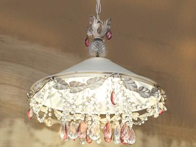 Schöne Deckenlampe, 1 Licht, mit Glaskristall, NEU, Ausstellungsmodell, jetzt zum super Preis