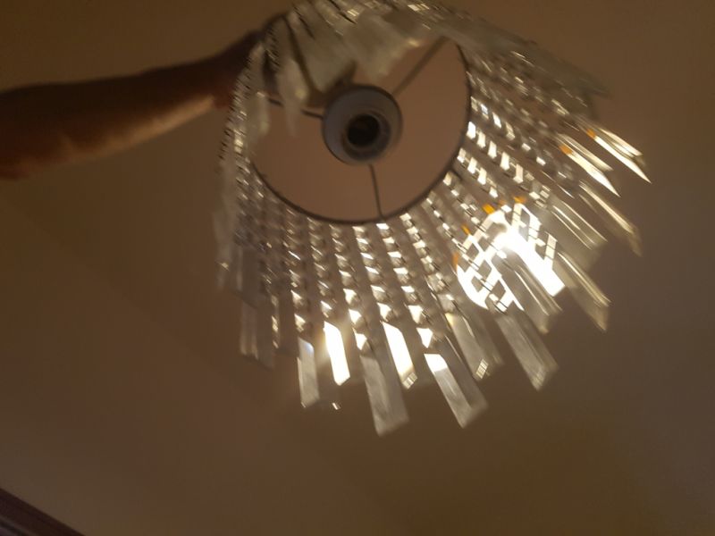 Beautiful crystal lamp for sale