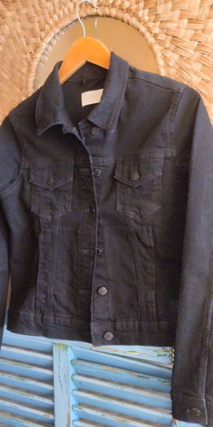 Black Denim Jacket M