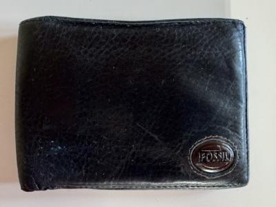 Black wallet / wallet soft leather Fossil