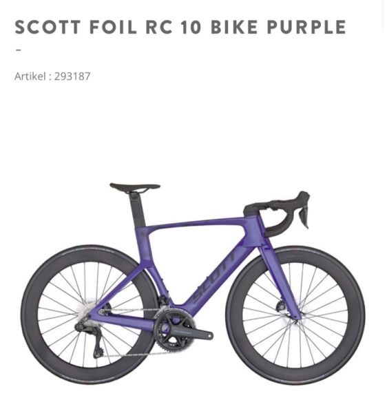Scott Foil RC 10 purple Größe M