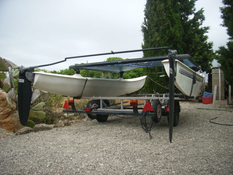 Sail catamaran Hobie Cat 16 with slipway
