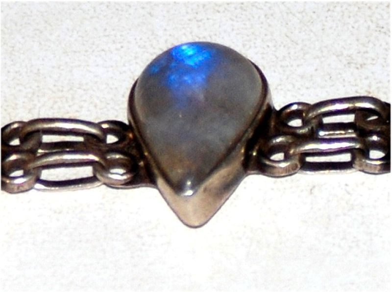 Set, 925 Ag, Moonstone, Gemstone Vintage, Necklace, Ring, Bracelet