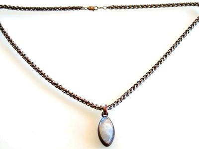 Set, 925 Ag, Moonstone, Gemstone Vintage, Necklace, Ring, Bracelet