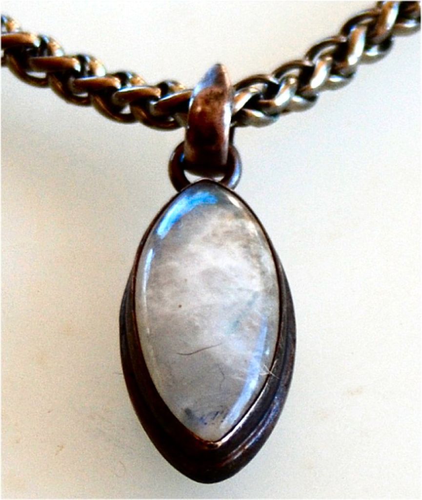 Set, 925 Ag, Moonstone, Gemstone Vintage, Necklace, Ring, Bracelet