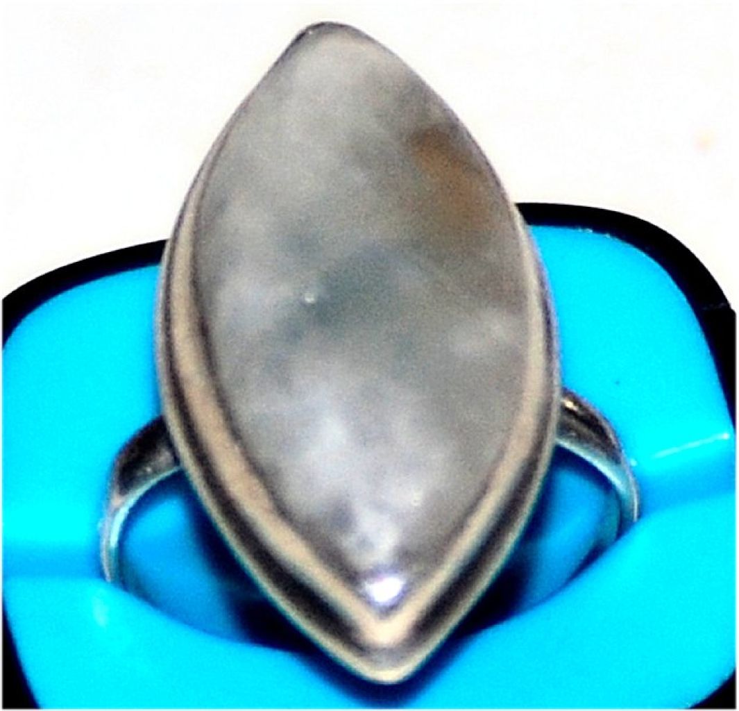 Set, 925 Ag, Moonstone, Gemstone Vintage, Necklace, Ring, Bracelet