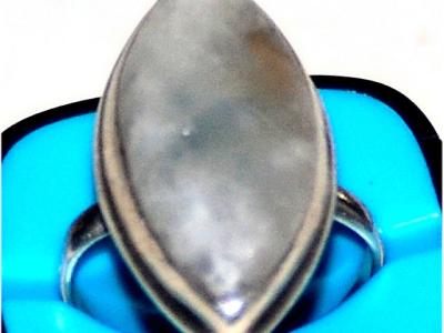 Set, 925 Ag, Moonstone, Gemstone Vintage, Necklace, Ring, Bracelet