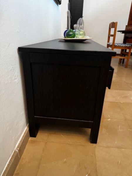 Sideboard TV Unterschrank 149x57x59 cm dunkelbraun/schwarz