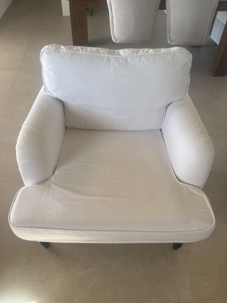 White armchair