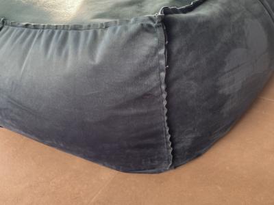 Cojín de asiento de terciopelo con relleno de poliestireno