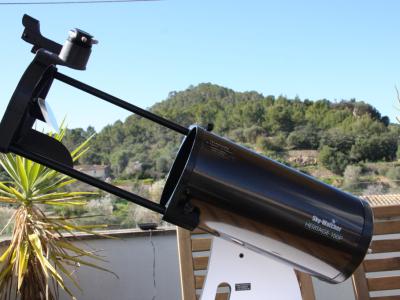 SkyWatcher Heritage 150 FlexTube 150/750 f/5 Dobson Teleskop mit Parabolspiegel + Zubehör, neuwertig