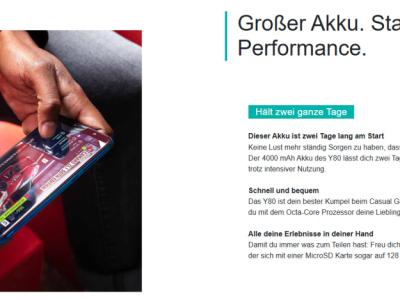 Smartphone Handy WIKO Y80 mit 4G Dualsim