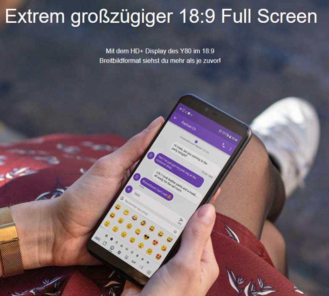Smartphone Handy WIKO Y80 mit 4G Dualsim