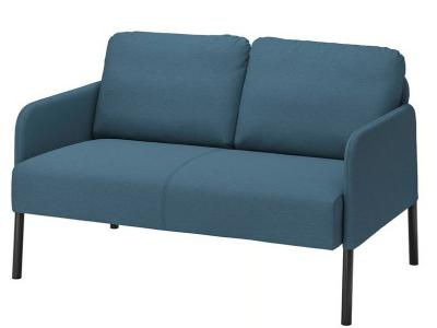 Sofa Zweisitzer in BLAU, neuwertig