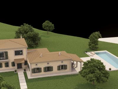 SON MACIÀ (PORTOCRISTO): Traumhaftes Grundstück mit Baugenehmigung bzw. schlüsselfertige Neubaufinca