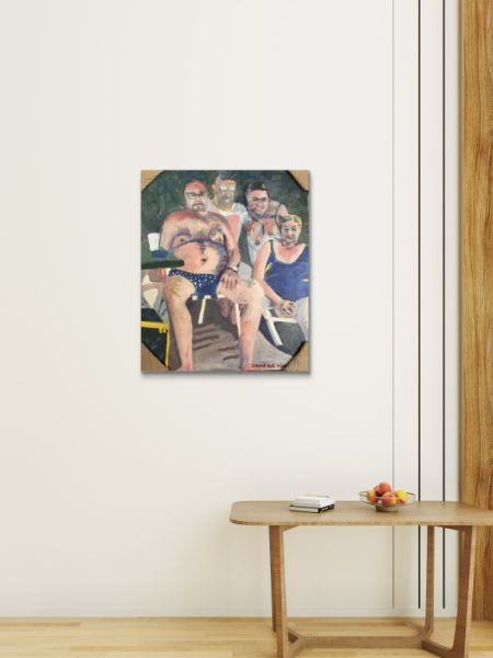 Sunday picnic portrait on the beach