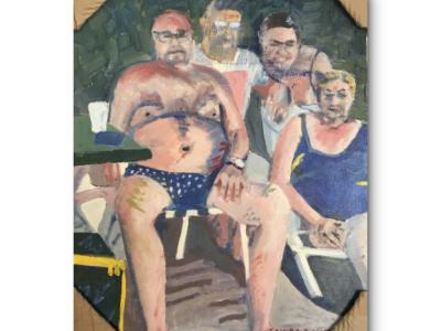 Sunday picnic portrait on the beach