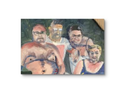 Sunday picnic portrait on the beach