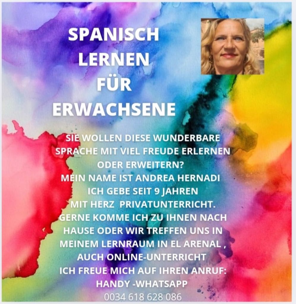 Spanisch lernen oder Spanisch Nachhilfe für alle Altersgruppen. Deutsch lernen oder Nachhilfe.