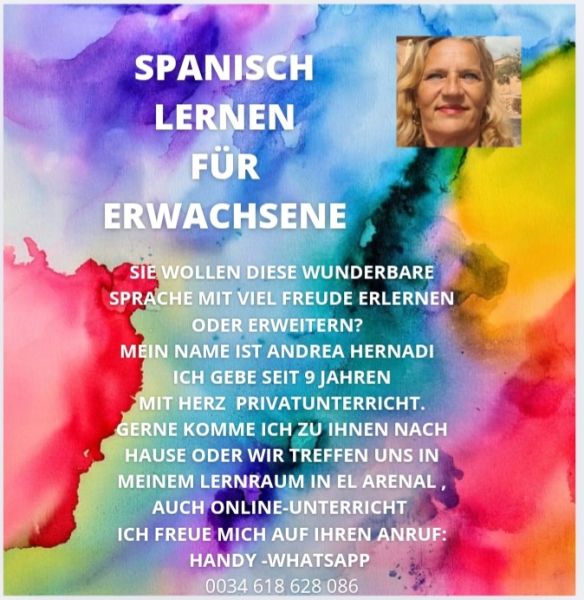 Spanisch lernen oder Spanisch Nachhilfe für alle Altersgruppen. Deutsch lernen oder Nachhilfe.
