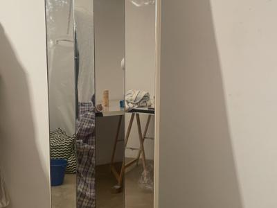 Biombo de espejo de 2 piezas