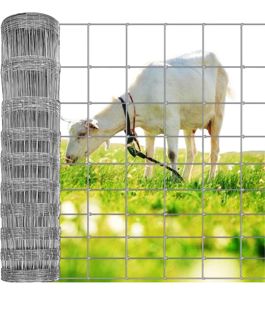 Stable Metal Fence for Livestock 25m Garden Fence 1 meter high