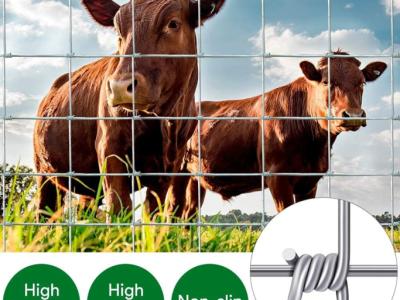 Stable Metal Fence for Livestock 25m Garden Fence 1 meter high