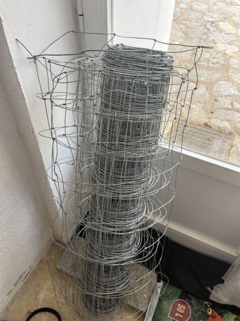 Stable Metal Fence for Livestock 25m Garden Fence 1 meter high