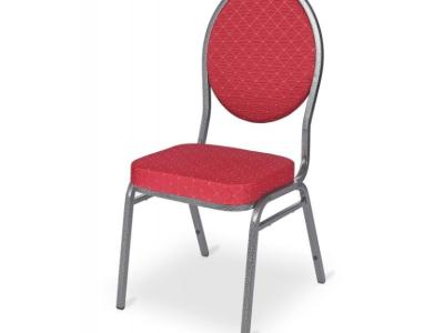 Stapelbare Bankettstühle-rot gepolstert