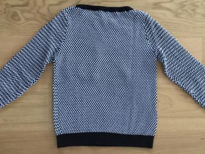 STEFANEL Edler Pullover, Gr.S, Schwarz Weiß NEU!