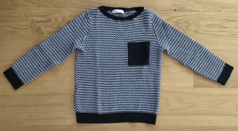 STEFANEL Edler Pullover, Gr.S, Schwarz Weiß NEU!