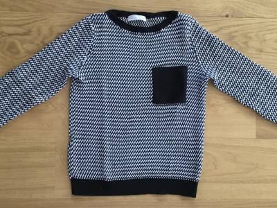 STEFANEL Edler Pullover, Gr.S, Schwarz Weiß NEU!