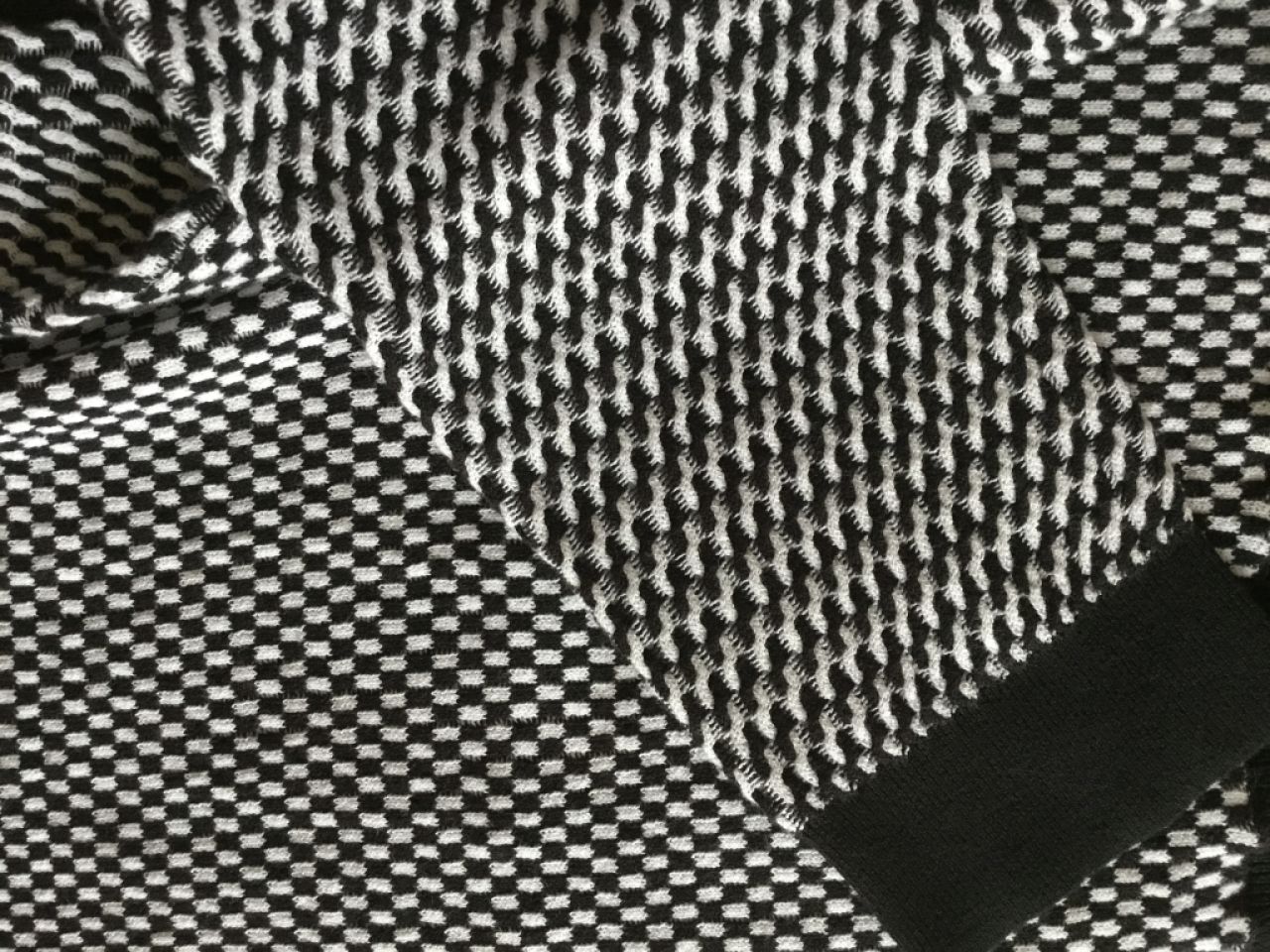 STEFANEL Edler Pullover, Gr.S, Schwarz Weiß NEU!