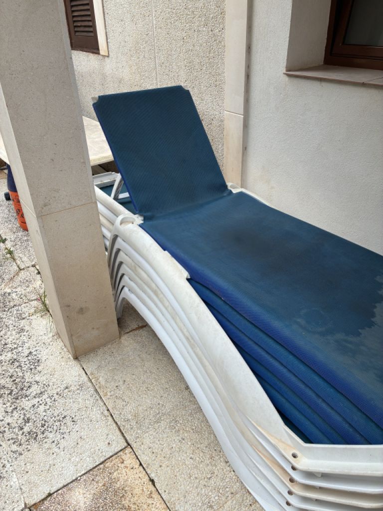 Sun loungers, 6 pcs.