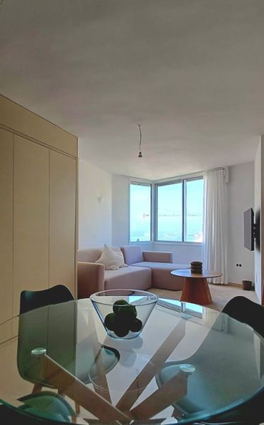 Studio mit Panoramablick auf das Meer in Cala Major